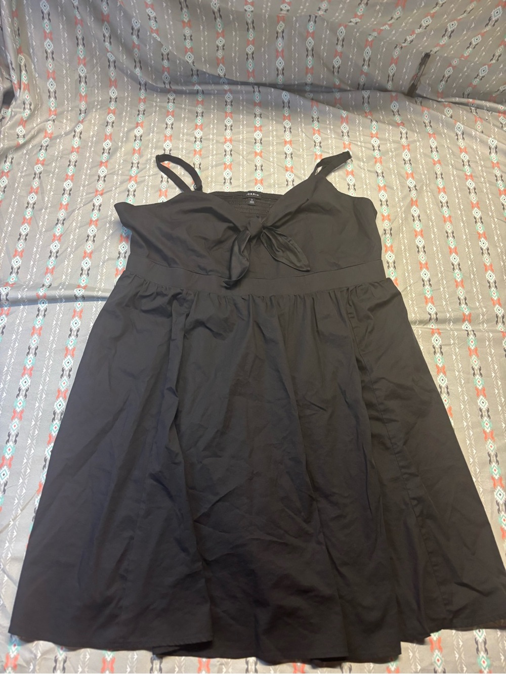 🍄Torrid Black Tie Front Sundress